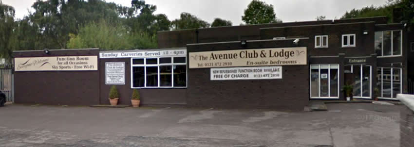 Avenue Club	Weoley Avenue, Selly Oak, B29 6PS