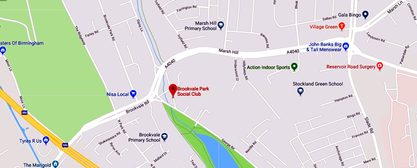 Brookvale Park Social Club	Boulton Walk, Erdington, B23 7EY