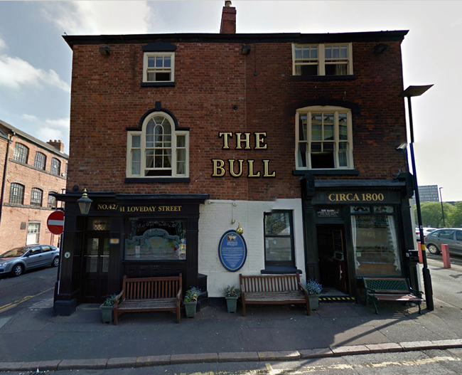 Bull	1 Price Street, Birmingham, B4 6JU 