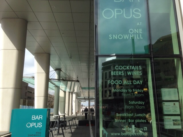 Bar Opus	1 Snowhill, Birmingham, B4 6GH