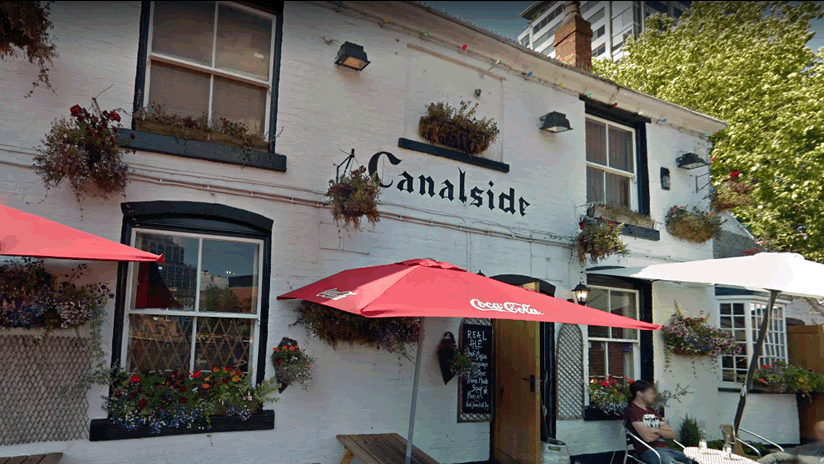 Canalside Cafe	35 Worcester Bar, Gas Street, Birmingham, B1 2JU 
