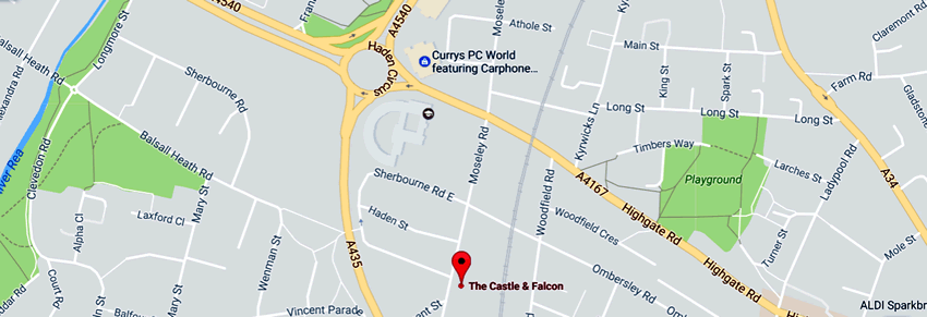  Castle & Falcon	402 Moseley Road, Balsall Heath, B12 9AT