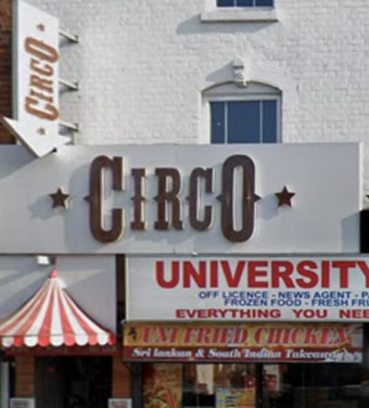 Circo Bar	580-582 Bristol Road, Selly Oak, B29 6BE