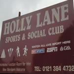 Holly Lane Sports And Social Club	Holly Lane Sports Club, Erdington, B24 9LH