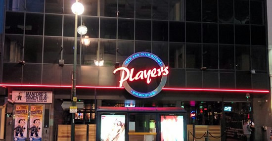 Players Bar	240 Broad Street, Birmingham, B1 2HG 