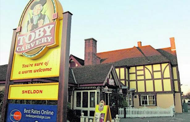 Toby Carvery	2225 Coventry Road, Sheldon, B26 3EH